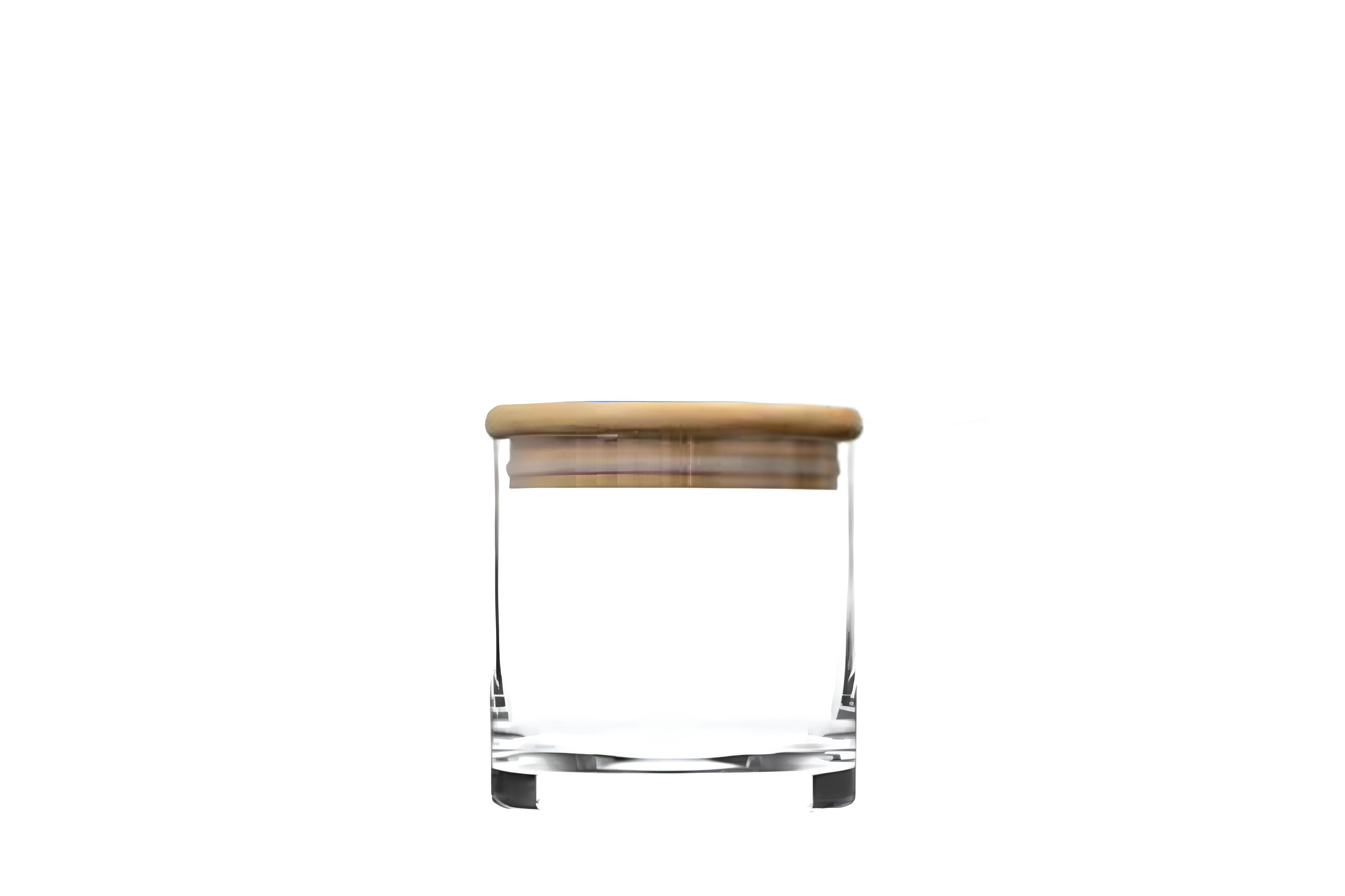 Cayman 8.25" Bartop Canister w/ Bamboo Top